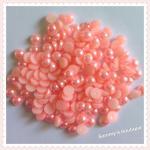 6mm Light Pink Round Half ..